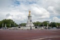 A statue in the square in front of Buckingham Palace in central London. Royalty Free Stock Photo