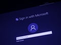 MIcrosoft Windows 10 pro installation sign-in