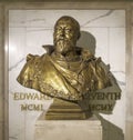A bust of King Edward VII by Sir Thomas Brock