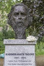 A bust of Rabindranath Tagore Indian poet and philosopher