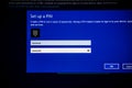 MIcrosoft Windows 10 pro installation set up a pin number