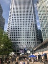 London, United Kingdom - June 29, 2019: One Canada Square skyscraper in Canary Wharf Royalty Free Stock Photo