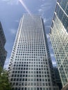 London, United Kingdom - June 29, 2019: One Canada Square skyscraper in Canary Wharf Royalty Free Stock Photo