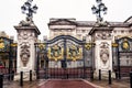 Main gate of Buckingham Palace, London Royalty Free Stock Photo