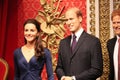 Prince william and kate Middleton portrait wax figure at Madame Tussauds London Royalty Free Stock Photo