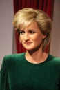 London, United Kingdom - March 20, 2017: Princess Diana portrait figure waxwork wax figure at museum London