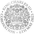 Charles Third Coronation silver metallic symbol, UK