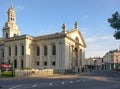 London, United Kingdom - May 08, 2020: Empty streets during coronavirus lockdown in front of St Alfege parish Church, Greenwich,