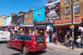 London, United Kingdom - May 13, 2019: famous alternative culture shops in Camden Town, London. Royalty Free Stock Photo