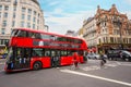 Modern London bus in the city of London Royalty Free Stock Photo