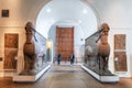 London, United Kingdom - May 13, 2019: Sumerian exhibit in British museum on May 13, 2019 in London, United Kingdom.