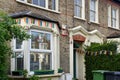 London, United Kingdom - May 04, 2020: Thank you note to NHS and rainbow flags displayed at house in Lewisham during covid 19