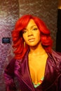 Wax figure of Rihanna in Madame Tussauds Museum