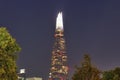 London, United Kingdom - November 24, 2019: Night view on the London Skyline at Thamse River Royalty Free Stock Photo