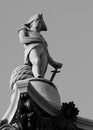 The statue on Nelsons Column Royalty Free Stock Photo