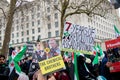 Anti Syrian President Assad protesters march in central London