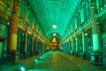 Leadenhall Market in London on St Patrick`s Day Royalty Free Stock Photo