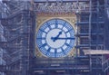 Big Ben renovated clock face, London, UK Royalty Free Stock Photo