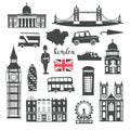 London vector illustration set