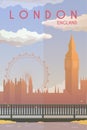 London. Vector poster.