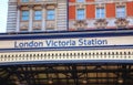 London Victoria station sign