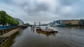 London view with Tower Bridge, City Hall, HMS Belfast Royalty Free Stock Photo