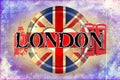 London vintage art design illustration