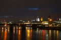 London night cityscape with st. Paul and River thames Royalty Free Stock Photo