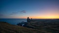 Londrangar. Sunset on the ÃÂ°tlantic ocean