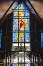 Image of Jesus on a stained glass