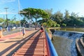 Higienopolis avenue and the Igapo Lake, Londrina