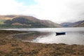 Lone Boat On A Scottish Loch