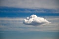 a lone cloud in the sky.