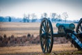 Lone Confederate Canyon overlooks Field Royalty Free Stock Photo