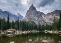 Lone Eagle peak on a rainy day Royalty Free Stock Photo