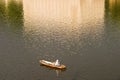 Lone Fisherman In Prague