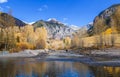 Fly Fisherman On The San Miguel River Near Telluride In Fall Royalty Free Stock Photo