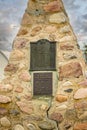 Lone monument and cenotaph Huxley Alberta Canada Royalty Free Stock Photo