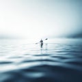 Lone Paddler on calm water