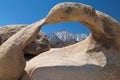 Lone Pine Peak through Mobius Arch Royalty Free Stock Photo