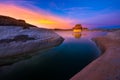 Lone Rock Beach at Sunset