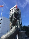 Lone Sailor Statue, Jacksonville, FL. Royalty Free Stock Photo