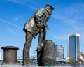 Lone Sailor Statue, Jacksonville, FL. Royalty Free Stock Photo