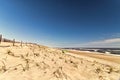 Lone tent on a very bright day at the beach - Assateague, MD, USA