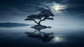 Tranquil Moonlit Seascapes: Moody And Serene Nature-inspired Imagery