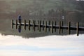 Lone walker on Coniston Water