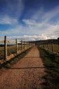 Lone walker on the North Yorkshire Coastal Path