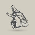 Lone wolf Royalty Free Stock Photo