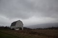 Lonely Barn on a Dreary Winter Day