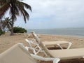 Lonely Beach Chaise Loungers